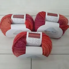 Aurora Wool 毛糸 グラデーション 25g　３玉　No.３