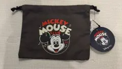【新品タグ付き】スリコ　ディズニー100周年ミッキー　巾着ポーチ　スリーコインズのサムネイル