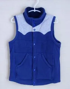 チャンピオン　Champion　ベスト　ブルー✕グレー　 Sサイズ