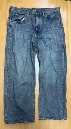 ストレートデニム ダークブルー 4