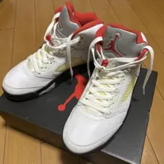 けんいち様専用 NIKE AIR JORDAN 5 RETRO ホワイト/レッド