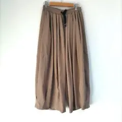 〈アールピーエス〉ガウチョパンツ　ベージュ