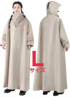 ❤️【新品】レインコート レインポンチョ通学 通勤 Lサイズ カッパ 防水 合羽