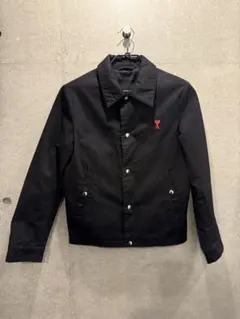 Ami Paris チェック柄デニムジャケットライトブルー デニムジャケット