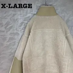 a【即完売モデル】XLARGE☆　バックビックロゴ　ボアジャケット　希少　165