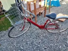 【美品】ピンク 自転車 26インチ カゴ付き おしゃれ シティサイクル　(中古) 愛知県受渡限定‼︎ 【美品】ピンク 自転車 26インチ カゴ付き おしゃれ