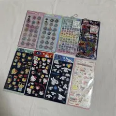 おはじきシール デニムステッカー プチドロップステッカー サンリオ シール