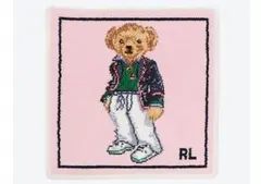 POLO RALPH LAUREN　ポロベア　ベアハンカチ　ジェニール織　ピンク