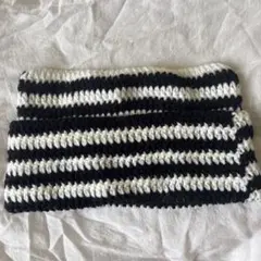ストライプニット帽　猫耳