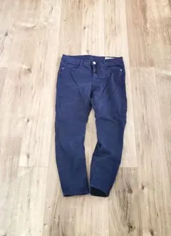 ZARA　ザラ　パンツ　伸縮性　ネイビー　レディース