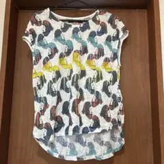 Desigual デシグアル 総柄 Tシャツ Mのサムネイル