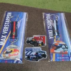 F1　日本人の希望　 角田裕毅　キーホルダーとピンバッジのセット