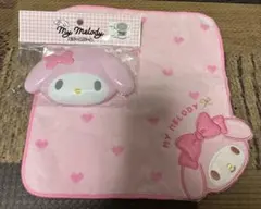 新品　サンリオ　マイメロ　タオルハンカチ　ミラー＆コーム　コンパクト