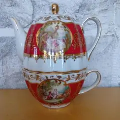 希少 メルローズ Melroses 紅茶壺 ミニ花瓶 スコットランド製 ピンク