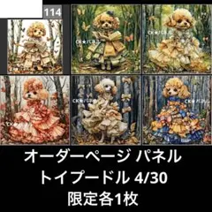 オーダーページ パネル トイプードル 4/30