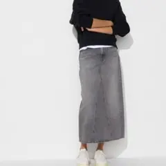 UNIQLO デニムパネルロングスカート