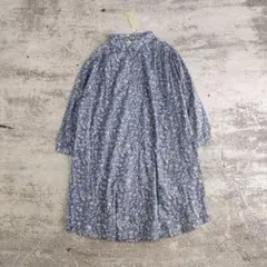 bonte+/未使用/フラワープリント前開きチュニック/ワンピース/ロングシャツ