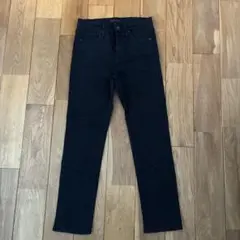 UNIQLO スキニーブラックデニム　ストレート　ハイライズ　24(61㎝)