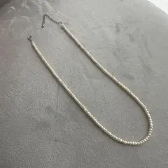 H.P.フランス ヴィンテージ シルバー刻印×バロックパール ネックレス