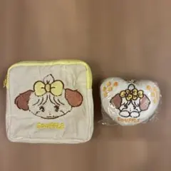 mikko ガチャガチャ　スフレ　クッションマスコット、ポーチ