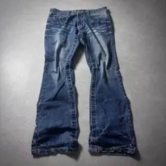 archive flare denim y2k swag お兄系 ヒゲ加工