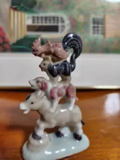 ★ブレーメンの音楽隊・動物陶器製