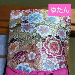 【中古帯リメイク】和楽器　琴　油単　ゆたんのサムネイル