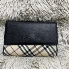 BURBERRY バーバリー 三つ折り財布 ノバチェック サフィアーノレザーのサムネイル