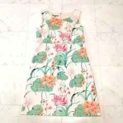 LAURA ASHLEY リネン ノースリーブワンピース 花柄 11