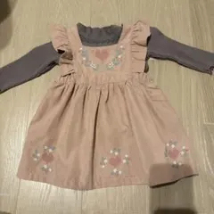 cottoli ワンピース　カットソー　２点セット　80㎝