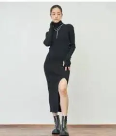 ANAP　ハイネックニットワンピ　冬向け