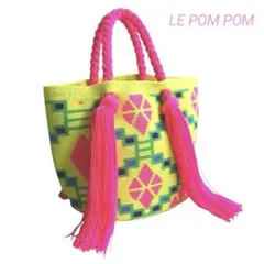 【LE POM POM】美品＿wayuu ＿ワユーバッグ＿マルチカラー