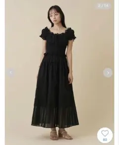 SNIDEL スナイデル オフショルロングワンピース