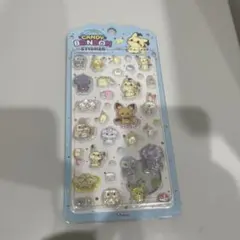 韓国限定 ポケモン ポケピース 3D 立体シール クリスタルシール 青 正規品