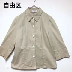 新品未使用　自由区　ベージュ シャツジャケット　ブルゾン　アウター　羽織り 公式】自由区 | ファッション通販サイト[オンワード・クローゼット]