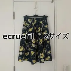 ecruefil フラワープリント フレアスカート 2サイズのサムネイル