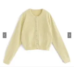 フェザーニットカーディガン