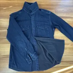 【美品】ダークブルー デニムシャツ Lサイズ