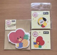 BT21 見開きダイカットメモ ステッカーセットのサムネイル