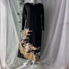 お値下げ♪29日迄‼︎黒留袖リメイクワンピース