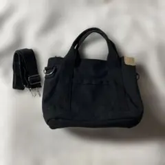 黒 キャンバストートバッグ