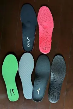 【新品】ナイキ・ミズノ・アシックスインソール　25cm　３点セット