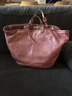 イタリア製本革◇レザートートバッグ ポップコーンミラノ ピンク