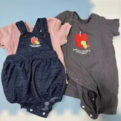 はらぺこあおむしロンパース・カバーオール 3着セット