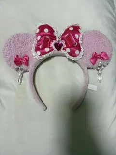 ミニー耳デザイン カチューシャ ピンク