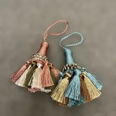 【新品未使用】バッグチャーム タッセル 2点セット