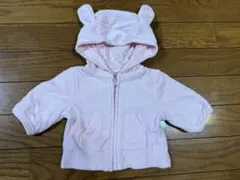 baby GAP ピンク フード付きトレーナー 60 うさぎ