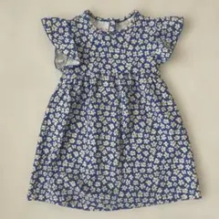 ZARA キッズ 花柄 ノースリーブ ワンピース 98cmのサムネイル