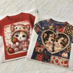 ハンドメイドꕤガーゼハンカチꕤ猫のサムネイル