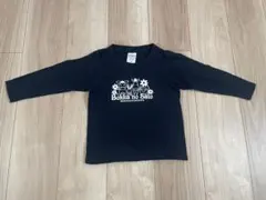 牧歌の里 ロンT 動物プリント　110 長袖　ネイビー　動物柄